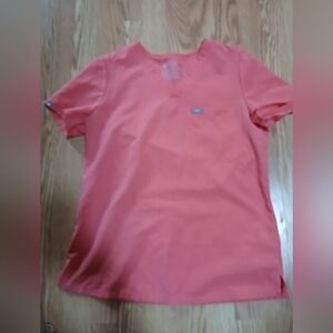 Figs V-Neck Coral Top